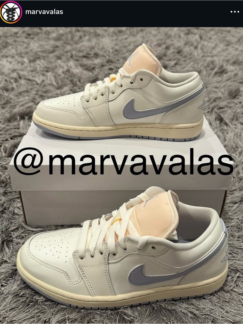 Jordan 1 Low Sail Ghost. Womens 7.5 or 8, Mens 10.5